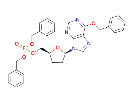 5'-Inosinic acid, 2',3'-dideoxy-6-O-(phenylmethyl)-, bis(phenylmethyl)
ester