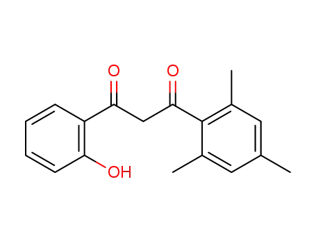 Molecular Structure of 54842-51-2 (1-(2-hydroxy-phenyl)-3-mesityl-propane-1,3-dione)