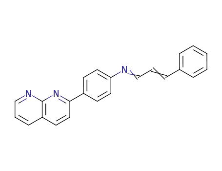 (4-[1,8]Naphthyridin-2-yl-phenyl)-[(E)-3-phenyl-prop-2-en-(E)-ylidene]-amine