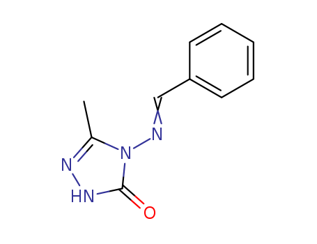 3H-1,2,4-Triazol-3-one, 2,4-dihydro-5-methyl-4-[(phenylmethylene)amino]-