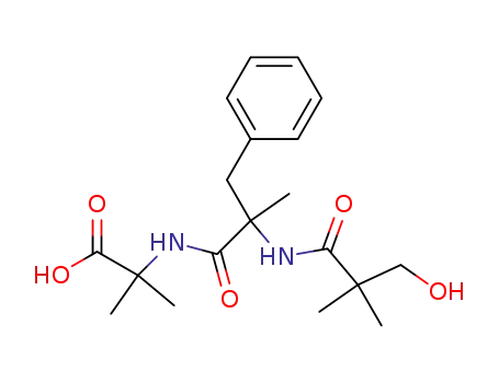 2-({2-benzyl-2-[(3-hydroxy-2,2-dimethyl-1-oxopropyl)amino]-1-oxopropyl}amino)-2-methylpropanoic acid