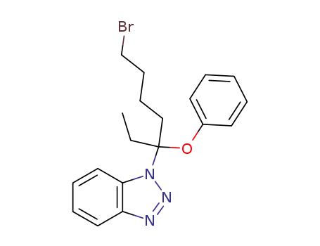 3-(benzotriazol-1-yl)-7-bromo-3-phenoxyheptane