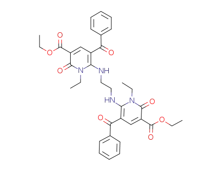 diethyl 6,6'-(ethane-1,2-diyldiimino)bis(5-benzoyl-1-ethyl-2-oxo-1,2-dihydropyridine-3-carboxylate)
