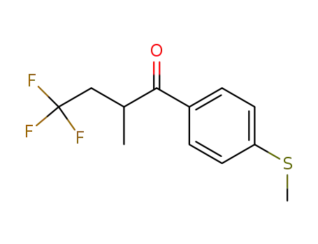 4,4,4-trifluoro-2-methyl-1-(4-methylsulfanyl-phenyl)-butan-1-one