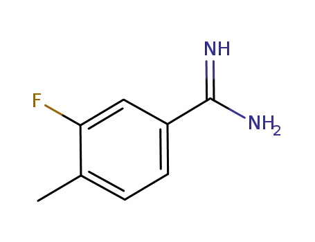 Molecular Structure of 785754-37-2 (Benzenecarboximidamide,3-fluoro-4-methyl-)