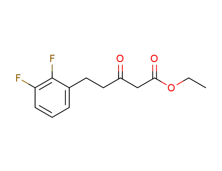Molecular Structure of 412950-62-0 (5-(2,3-difluoro-phenyl)-3-oxo-pentanoic acid ethyl ester)