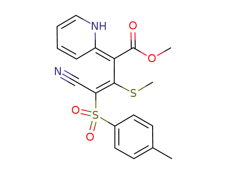 methyl 4-cyano-3-methylsulfanyl-4-tolylsulfonyl-2-(1H-pyrid-2-ylidene)butenoate
