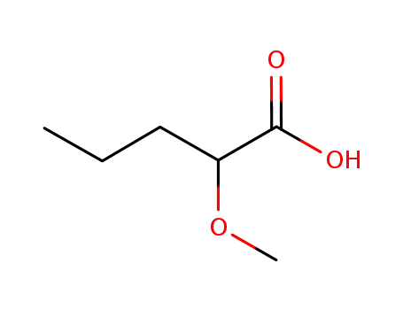 Molecular Structure of 54623-61-9 (2-Methoxypentanoic acid)