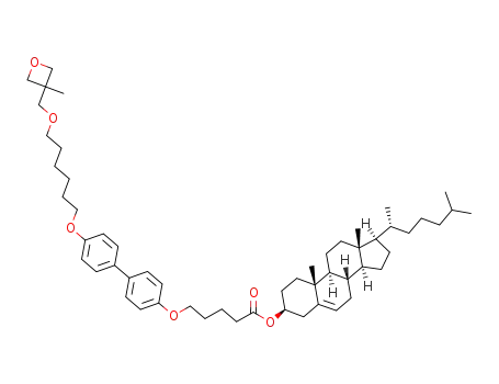 3-{6-[4'-(4-cholesteryloxycarbonylbutyloxy)biphenyl-4-yloxy]hexyloxymethyl}-3-methyloxetane