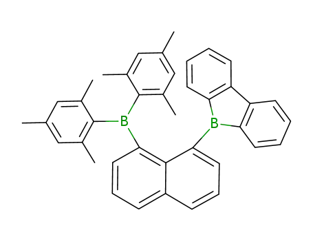 9-{8-[bis-(2,4,6-trimethyl-phenyl)-boranyl]-naphthalen-1-yl}-9<i>H</i>-9-bora-fluorene