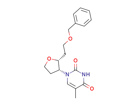 1-[(2R,3R)-2-(2-Benzyloxy-ethyl)-tetrahydro-furan-3-yl]-5-methyl-1H-pyrimidine-2,4-dione
