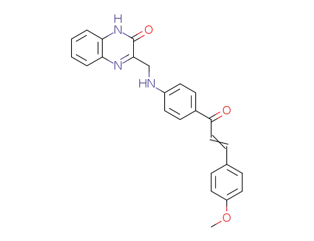 3-({4-[3-(4-methoxy-phenyl)-acryloyl]-phenylamino}-methyl)-1<i>H</i>-quinoxalin-2-one