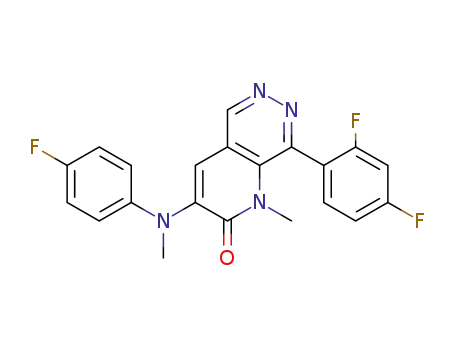 8-(2,4-difluorophenyl)-3-((4-fluorophenyl)(methyl)amino)-1-methylpyrido[3,2-d]pyridazin-2(1H)-one