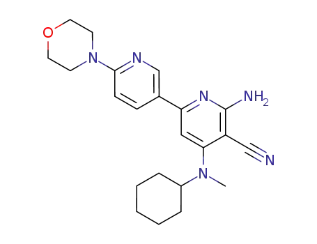 6-amino-4-(cyclohexyl-methyl-amino)-6'-morpholin-4-yl-[2,3']bipyridinyl-5-carbonitrile