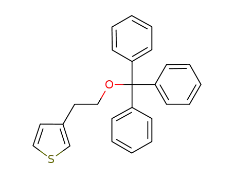 Molecular Structure of 198278-17-0 (3-(2-trityloxy-ethyl)-thiophene)