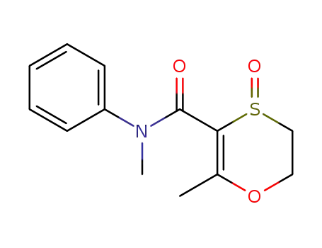 Molecular Structure of 17757-81-2 (1,4-Oxathiin-3-carboxamide, 5,6-dihydro-N,2-dimethyl-N-phenyl-,
4-oxide)