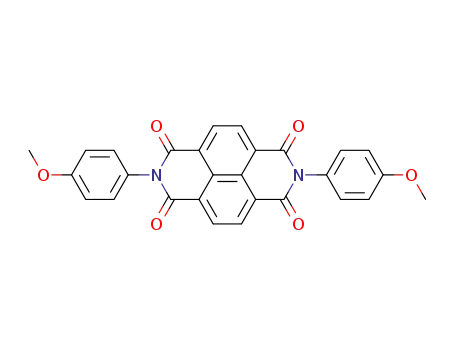 Molecular Structure of 64005-84-1 (Benzo[lmn][3,8]phenanthroline-1,3,6,8(2H,7H)-tetrone,2,7-bis(4-methoxyphenyl)-)