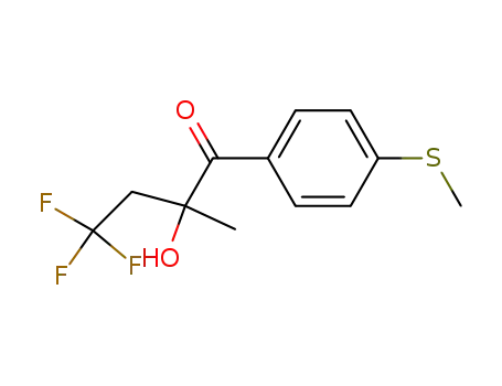 4,4,4-trifluoro-2-hydroxy-2-methyl-1-(4-methylsulfanyl-phenyl)-butan-1-one