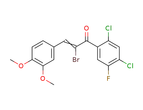2-Propen-1-one,
2-bromo-1-(2,4-dichloro-5-fluorophenyl)-3-(3,4-dimethoxyphenyl)-