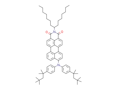 N-(1-heptyloctyl)-9-(di-p-tert-octylphenyl)amino-perylene-3,4-dicarboximide