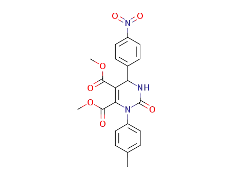dimethyl 6-(4-nitrophenyl)-2-oxo-3-(4-tolyl)-1,2,3,6-tetrahydropyrimidine-4,5-dicarboxylate