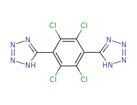 Molecular Structure of 1244467-05-7 (C<sub>8</sub>H<sub>2</sub>Cl<sub>4</sub>N<sub>8</sub>)