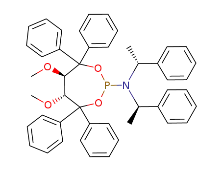 (5R,6R)-5,6-dimethoxy-4,4,7,7-tetraphenyl-N,N-bis((R)-1-phenylethyl)-1,3,2-dioxa-phosphepan-2-amine