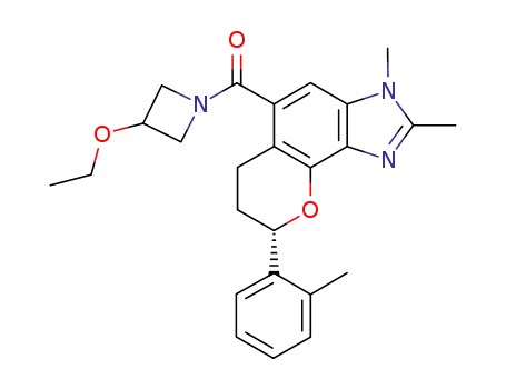 (8S)-5-[(3-ethoxyazetidin-1-yl)carbonyl]-2,3-dimethyl-8-(2-methylphenyl)-3,6,7,8-tetrahydrochromeno[7,8-d]imidazole