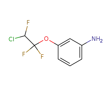 Molecular Structure of 403-56-5 (Benzenamine, 3-(2-chloro-1,1,2-trifluoroethoxy)-)