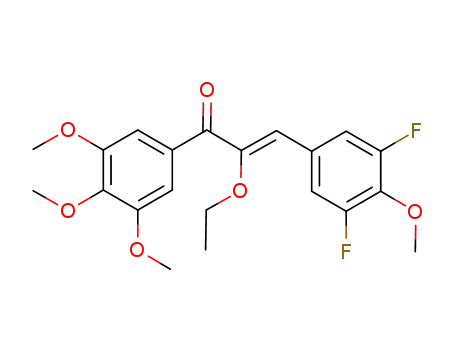 (Z)-3-(3,5-difluoro-4-methoxyphenyl)-2-ethoxy-1-(3,4,5-trimethoxyphenyl)prop-2-en-1-one