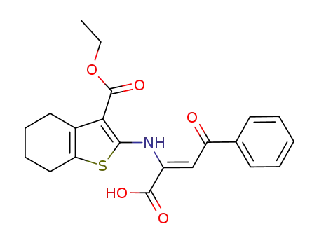 2-((3-(Ethoxycarbonyl)-4,5,6,7-tetrahydrobenzo[b]thiophen-2-yl)amino)-4-oxo-4-phenylbut-2-enoic acid