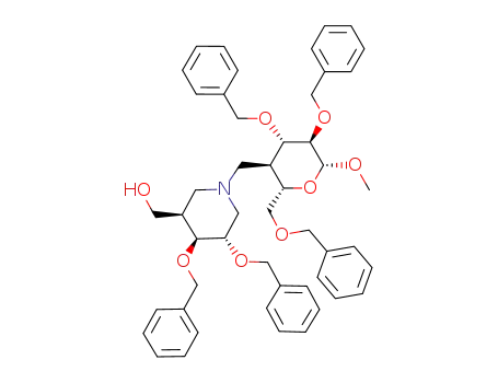 [(3R,4S,5S)-4,5-Bis-benzyloxy-1-((2S,3R,4S,5R,6R)-4,5-bis-benzyloxy-2-benzyloxymethyl-6-methoxy-tetrahydro-pyran-3-ylmethyl)-piperidin-3-yl]-methanol