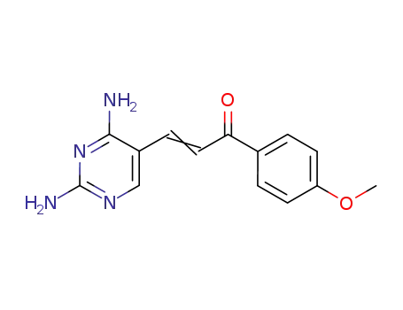 3-(2,4-diaminopyrimidin-5-yl)-1-(4-methoxyphenyl)prop-2-en-1-one