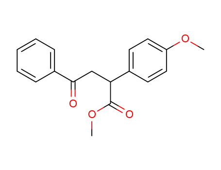 Molecular Structure of 23073-05-4 (methyl 2-(4-methoxyphenyl)-4-oxo-4-phenyl-butanoate)