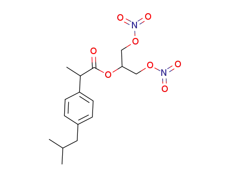 1,3-dinitrooxy-2-propyl 2-(4-(isobutyl)phenyl)propionate