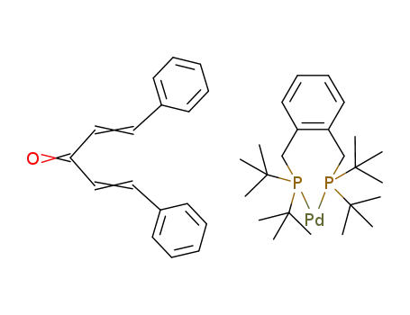 Molecular Structure of 230978-02-6 (C<sub>17</sub>H<sub>14</sub>O*C<sub>24</sub>H<sub>44</sub>P<sub>2</sub>Pd)