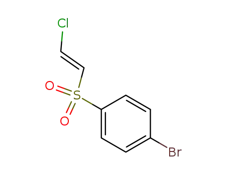 Molecular Structure of 62613-98-3 (Benzene, 1-bromo-4-[(2-chloroethenyl)sulfonyl]-, (E)-)