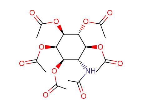 Molecular Structure of 29973-19-1 (6-(acetylamino)cyclohexane-1,2,3,4,5-pentayl pentaacetate)