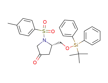 3-Pyrrolidinone,
5-[[[(1,1-dimethylethyl)diphenylsilyl]oxy]methyl]-1-[(4-methylphenyl)sulfon
yl]-, (5S)-