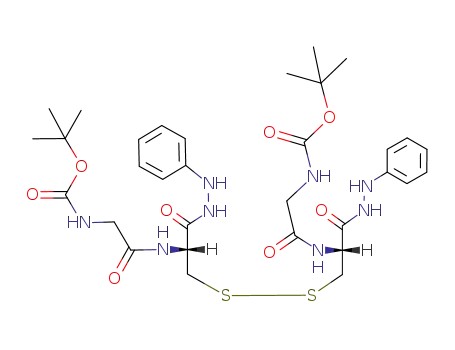 N,N'-(bis-tert-butyloxycarbonylglycyl)-L-cystine bis-phenylhydrazide