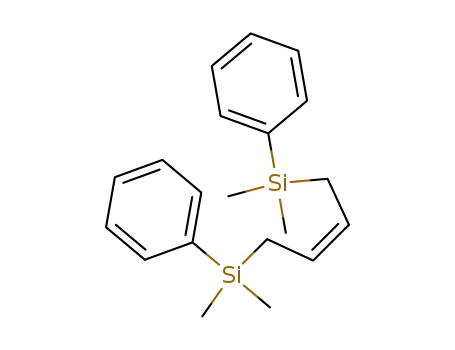 Molecular Structure of 103517-76-6 (Silane, 2-butene-1,4-diylbis[dimethylphenyl-, (Z)-)