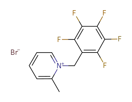 Molecular Structure of 1229616-85-6 (N-(pentafluorobenzyl)-2-methylpyridinium bromide)