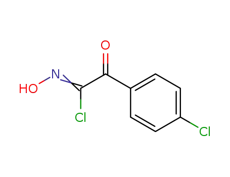 Molecular Structure of 6305-05-1 (4-CHLOROPHENYLGLYOXYLOHYDROXAMYL CHLORIDE)