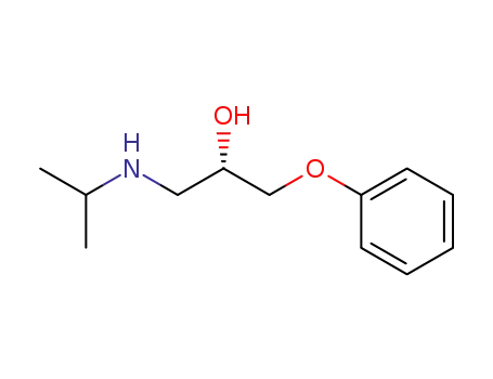 Molecular Structure of 106351-44-4 (2-Propanol, 1-[(1-methylethyl)amino]-3-phenoxy-, (S)-)