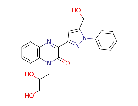 1-N-(2,3-dihydroxypropyl)-3-[5-(hydroxymethyl)-1-phenylpyrazol-3-yl]quinoxalin-2-one