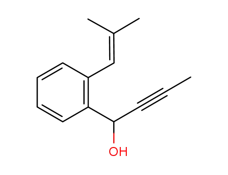 1-(2-(2-methyl-prop-1-enyl)phenyl)but-2-yn-1-ol