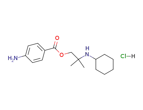 Molecular Structure of 69766-25-2 (2-(cyclohexylamino)-2-methylpropyl 4-aminobenzoate)