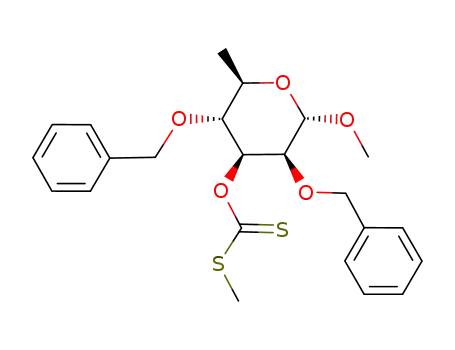 methyl 2,4-di-O-benzyl-3-O-(methylthio)thiocarbonyl-α-D-rhamnopyranoside