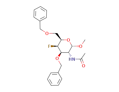 methyl 2-acetamido-3,6-di-O-benzyl-2,4-dideoxy-4-fluoro-α-D-galactopyranoside