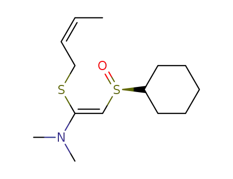(SS)-1-[(Z)-but-2-enylsulfanyl]-2-(cyclohexylsulfinyl)-1-(N,N-dimethylamino)-(Z)-ethene
